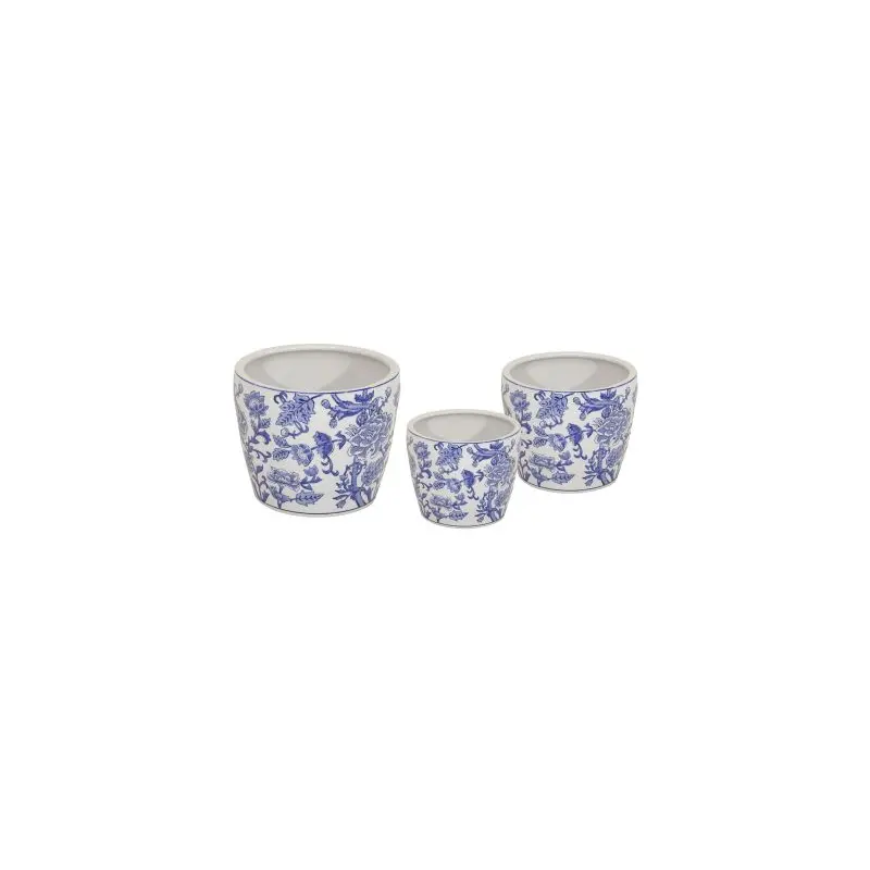 Qing Egg Pot Small Blue 26 H21