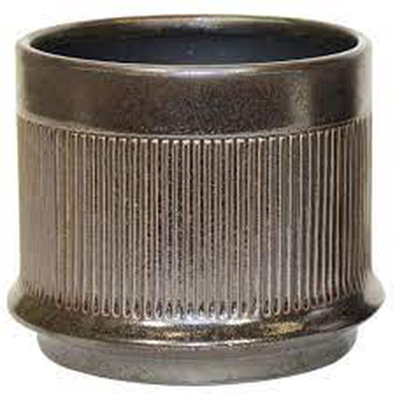 5" Goblet Ribbed Antique Pewter