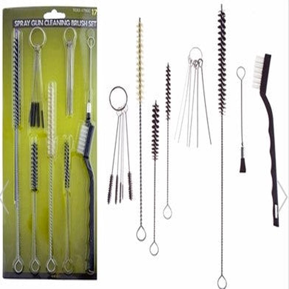 17pc Spray Gun Cleaning Brush Set