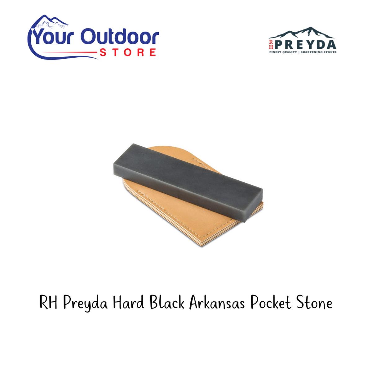RH Preyda Hard Black Arkansas Pocket Stone