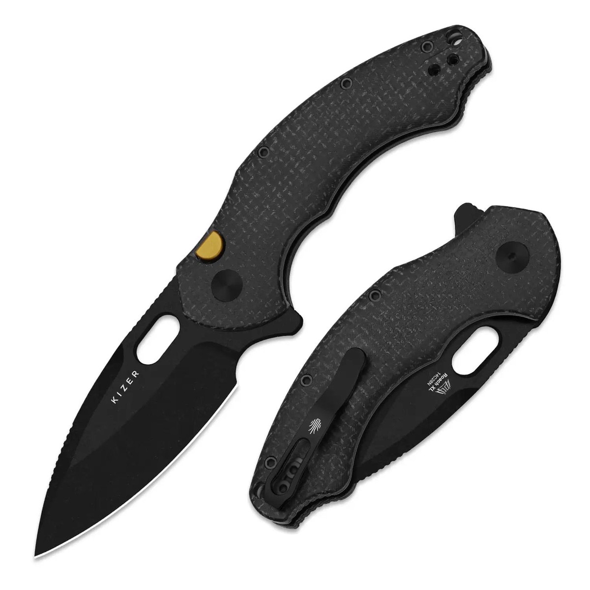 Roach XL Pocket Knife 3 Point 5 Inch 14C28N Drop Point Blade Beefy Size EDC Ready Palm Filling Grip with Solid Frame Lock for Quick Slices and Tough Everyday Carry Tasks