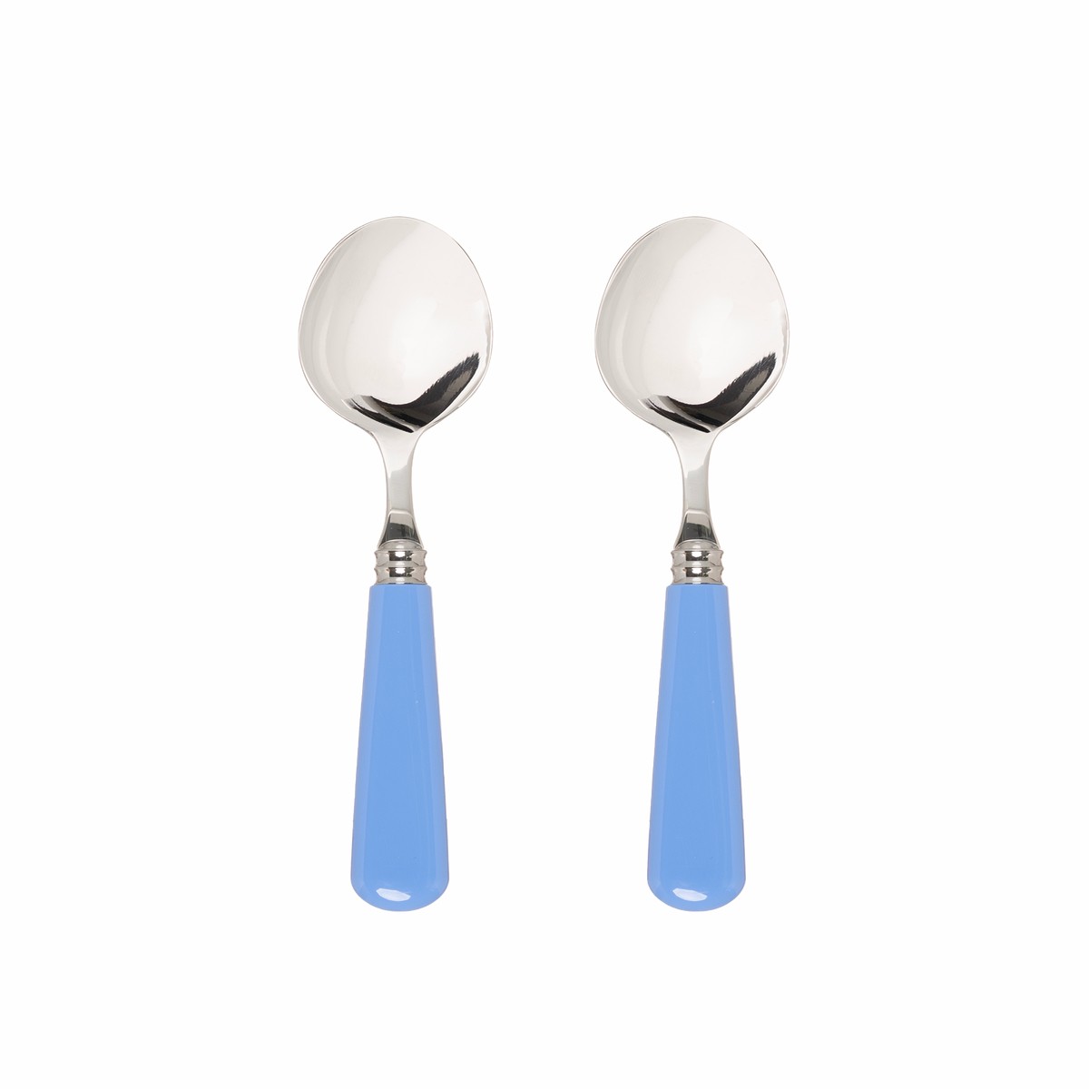 Sky Blue Set of 2 Dessert Spoons
