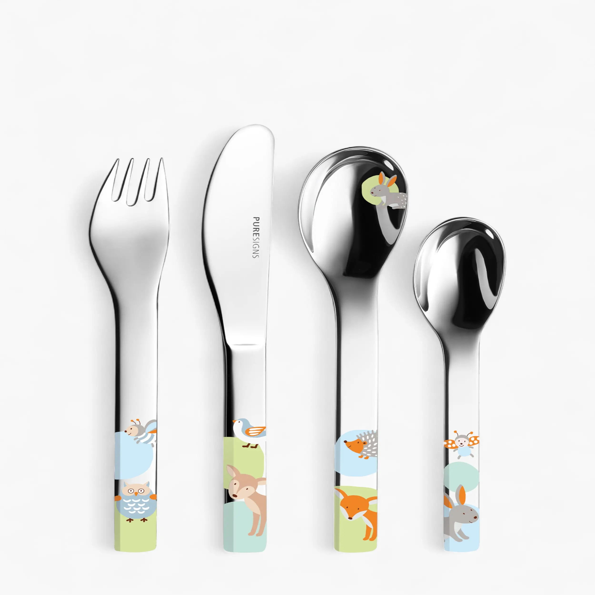 Puresigns Woody set 4 pieces children's cutlery
