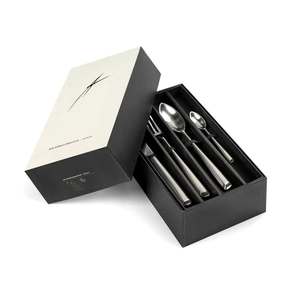 Serax Zo set 24 cutlery matt steel