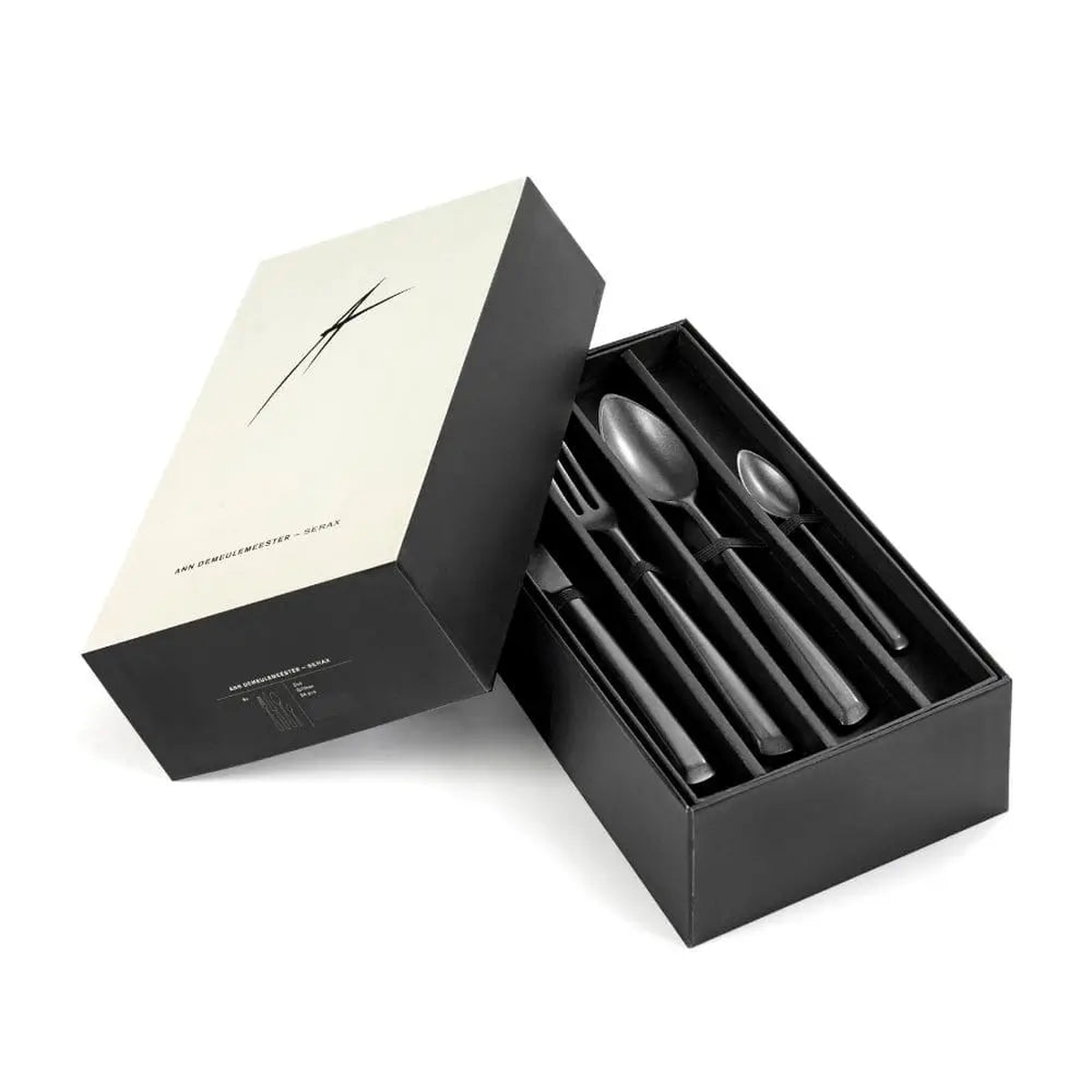 Serax Zo set 24 cutlery anthracite steel