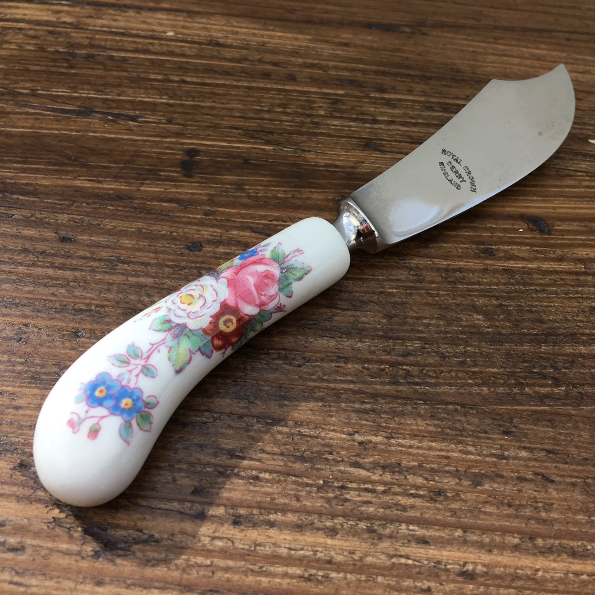 Royal Crown Derby "Derby Posies (Brown Backstamp)" Butter/Cheese Knife