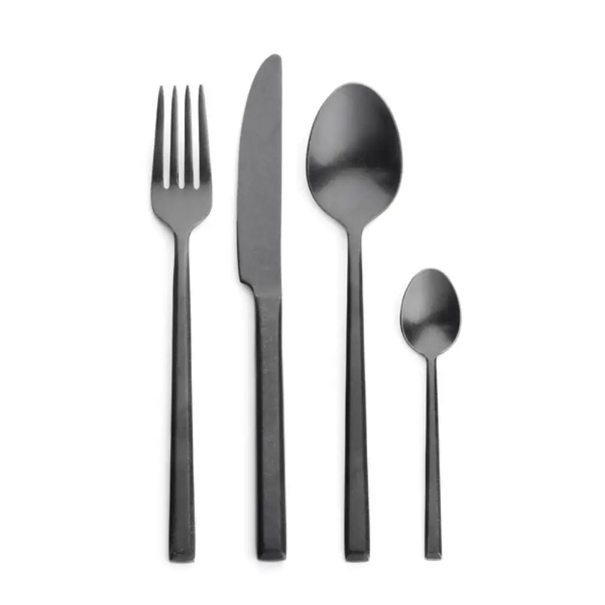 Serax Pure set 24 cutlery black